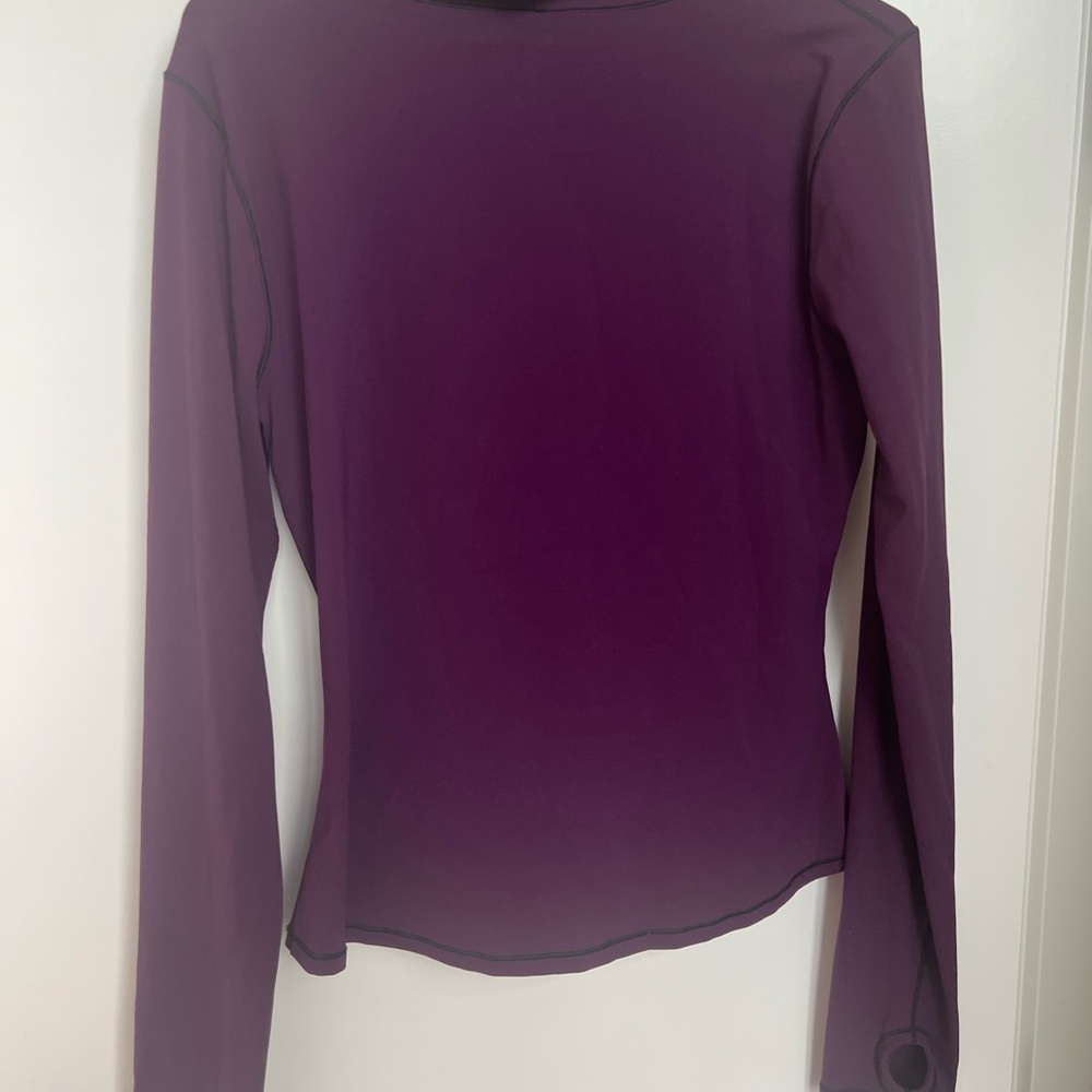 Lululemon Athletica Deep Purple Cowl Neck Sweatshirt - Picture 2 of 2